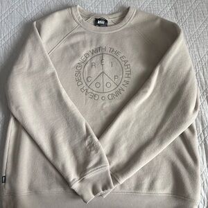 REI Cream Men's Crewneck Sweatshirt